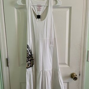 White UCF dress